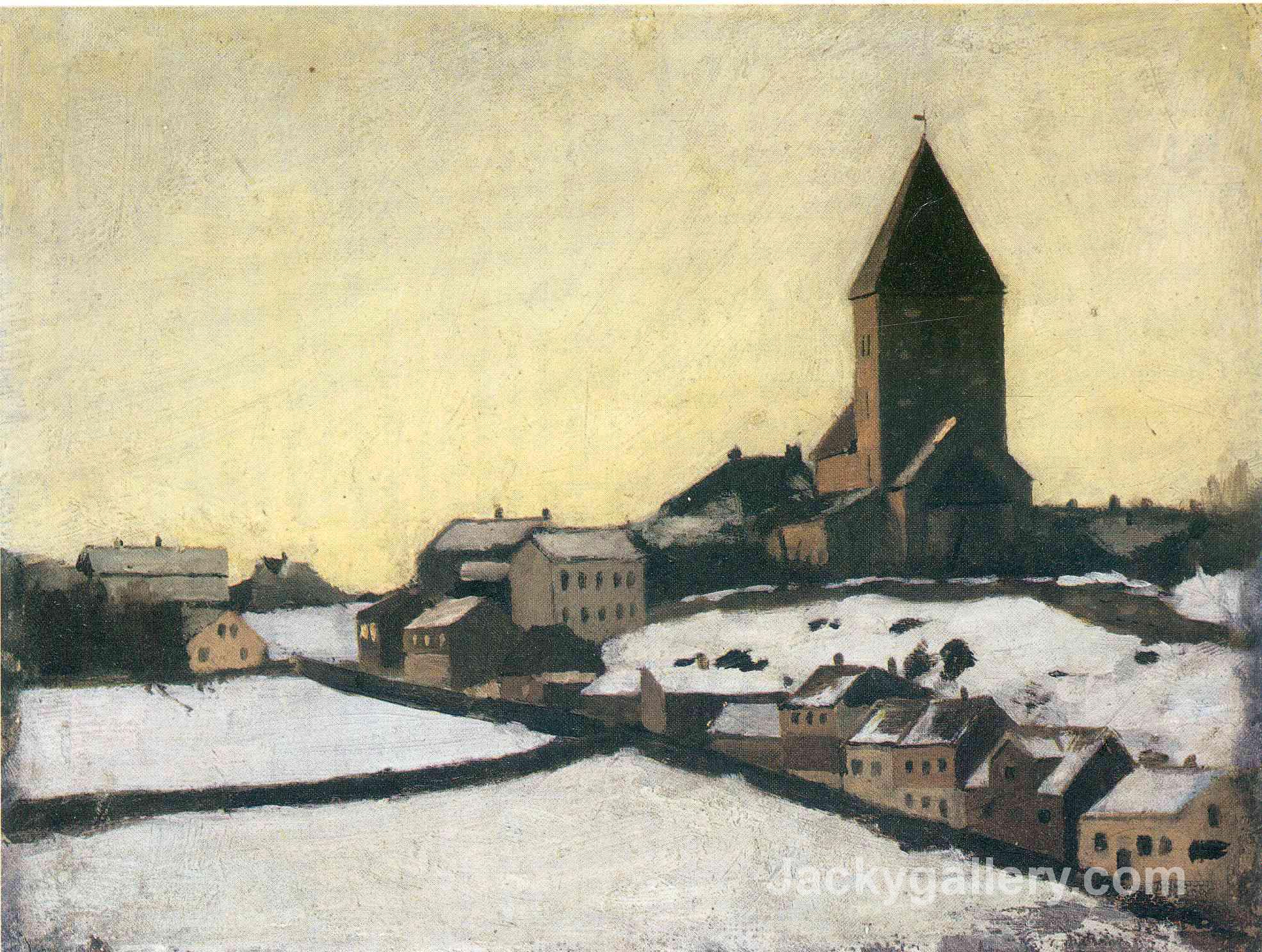 Old Aker Church by Edvard Munch paintings reproduction